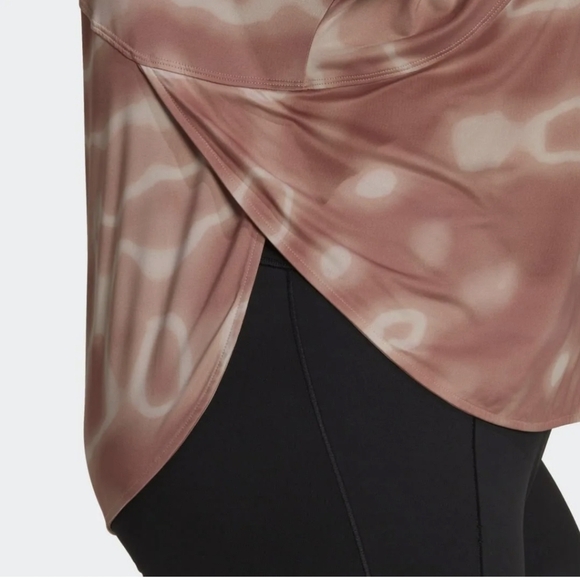 Adidas 11 Honore Training Tee In Ambient Blush - Picture 2 of 8